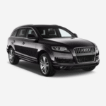 Audi Q7 SUV with premium styling and elevated ride height, designed for luxury group transport and chauffeur-driven comfort