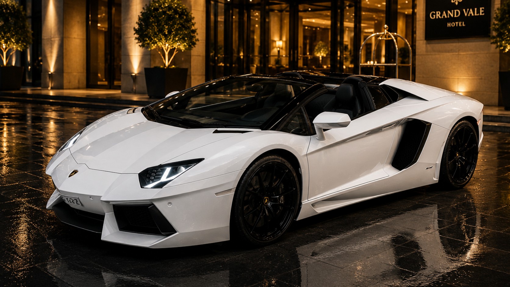 Turn heads with the ultimate arrival—a 700hp V12 Lamborghini Aventador Roadster built for a high-impact, VIP formal entry.