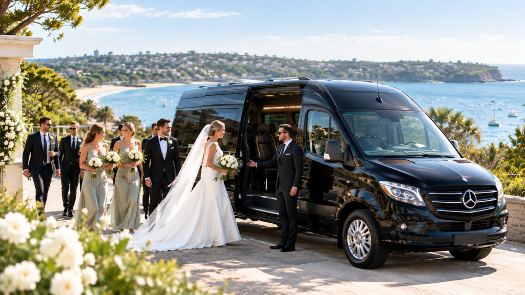 Wedding transfers from Sydney’s Northern Beaches